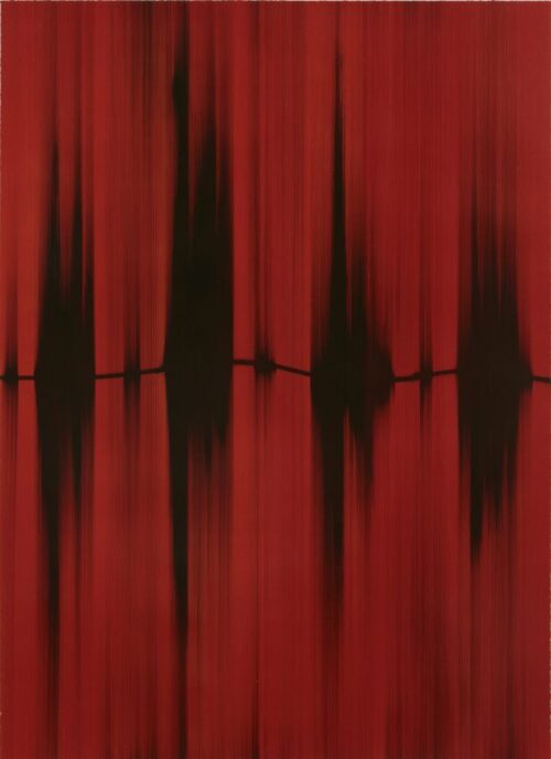 Super-Dense II, 2020, acrylic oil work on paper, 132x96cm